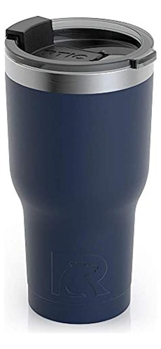 Vaso Rtic Con Tapa A Prueba De Salpicaduras, 20 Oz, Azul Mar