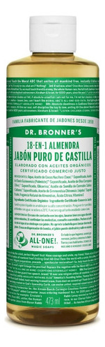 Jabón Liquido Orgánico Dr. Bronner's Almendras 473 Ml