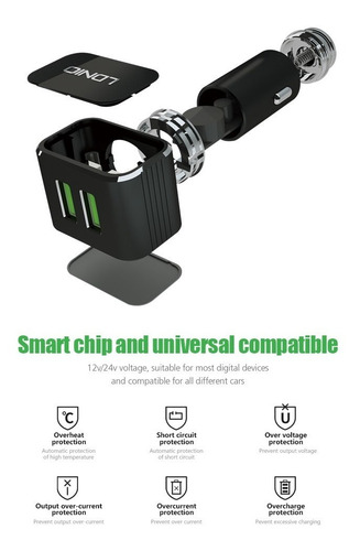 Cargador Para Celular Ldnio C306 / De Carro /cable Tipo -c