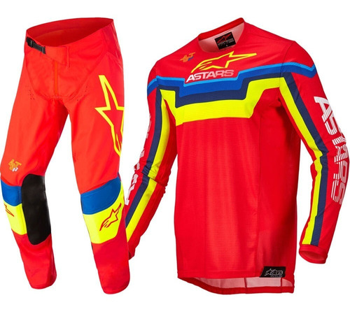 Conjunto Alpinestars Techstar Quadro 2022 Mx Motocross Qpg