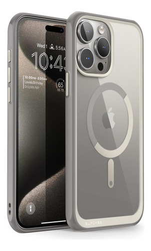 Funda Supcase Para iPhone 15 Pro Max/resistente-gris