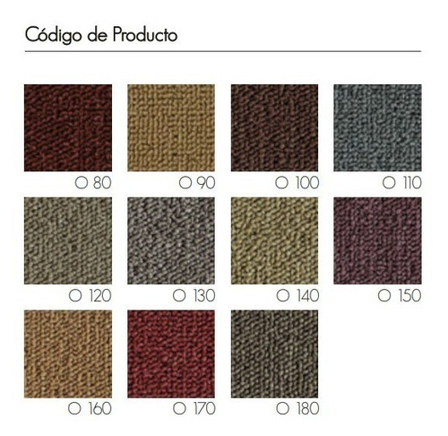 Alfombra Boucle Olimpia Lisa 100 % Nylon Alto Transito