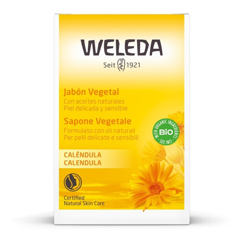 Jabón Vegetal De Caléndula 100gr Weleda. Agronewen