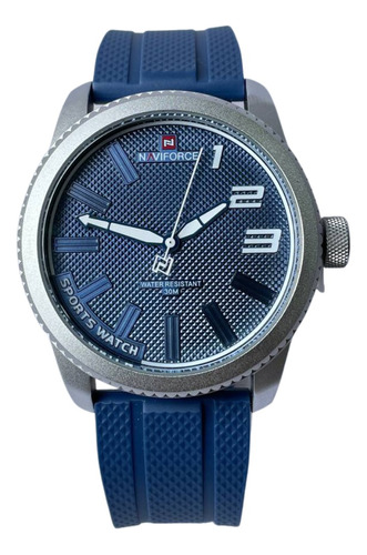 Reloj Analógico Deportivo Unisex  Naviforce Nf9202t Azul