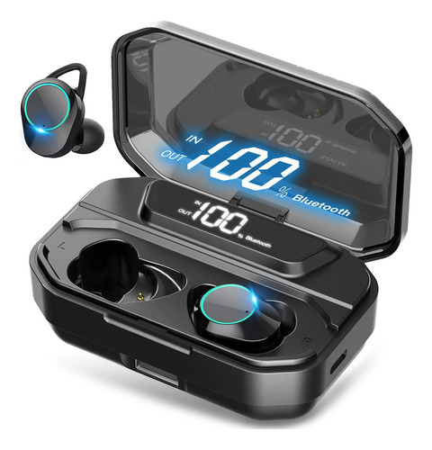 Auriculares True Wireless Earbuds 5.0, Impermeables Ipx7