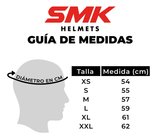 Casco Smk Stellar Amarillo Rojo Gl234 Cerrado