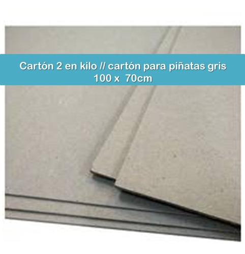 Cartón Dos En Kilo, Para Elaborar Piñatas 100x70cm