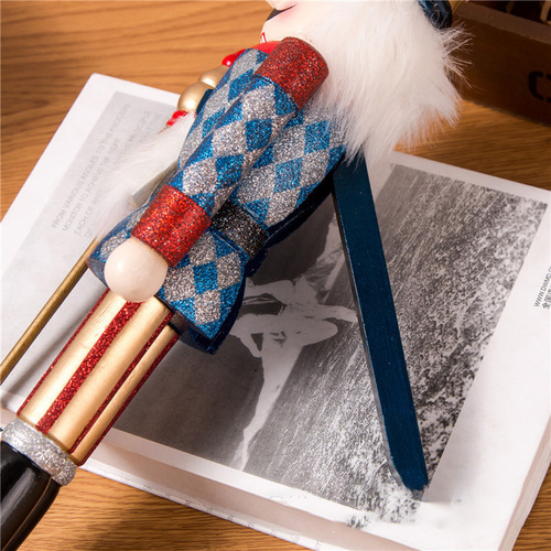 Figura De Madera Con Diseño De Soldado Cascanueces, 38 Cm