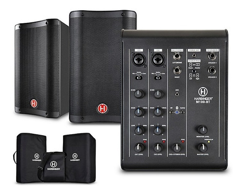 Harbinger M100-bt Portable Pa With Bluetooth And Custom 