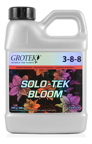 Solo-tek Bloom 500 Ml. Base De Floración Grotek 