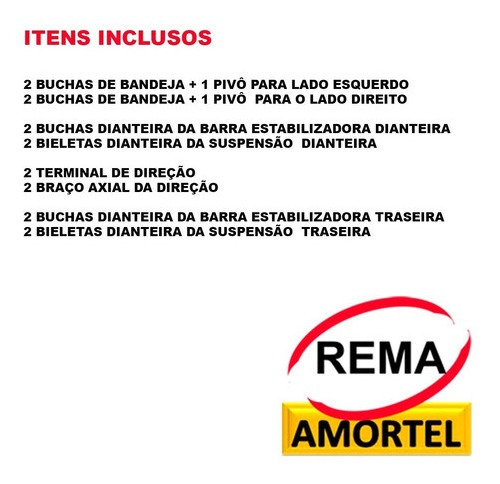 Imagem 2 de 4 de Kit Buchas+ Pivô + Bieletas + Terminais Hyundai Tucson