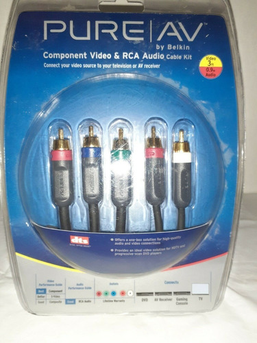 Cable Belkin Pure Av Componente Y Rca Cable De Audio 