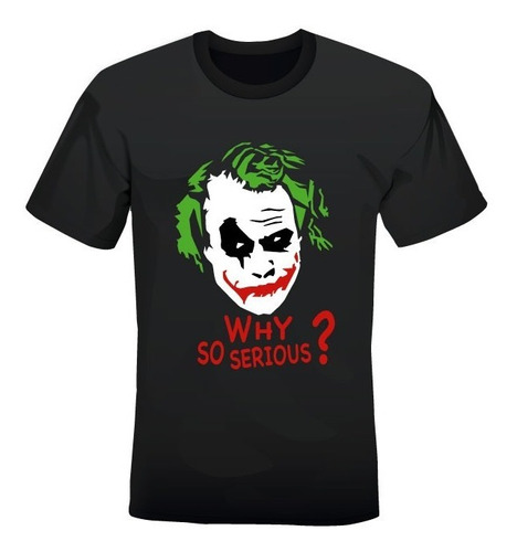 Imagen 1 de 2 de Camiseta Why So Serious Joker El Guason
