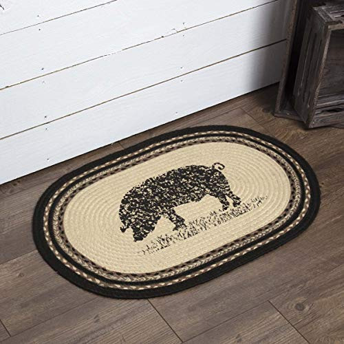 **alfombra Ovalada De Yute Sawyer Mill Charcoal Diseño...