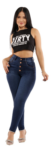 Jeans Pitillo Celeste Je3602a