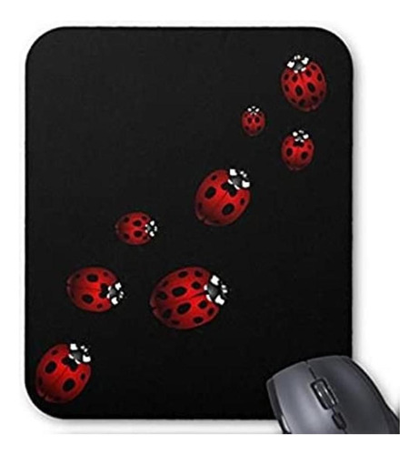 Lisakim Ladybug Art Officegaming Rectangle Mouse Pad In