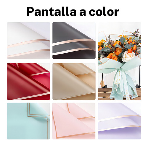 20 folhas de papel coreano para buquês, buquê floral azul claro translúcido