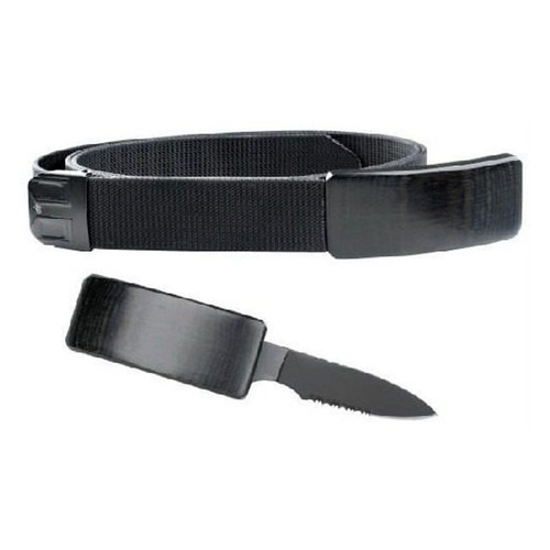 Cinto Tatico Faca Canivete Fivela Com Oculta Na Belt Knife Cor Preto