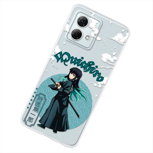 Funda Para Motorola Demon Slayer Tokito Case Anime Antigolpe