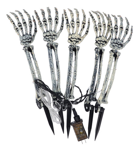 Estacas Led 5 En 1 De Plástico Skeleton Arm