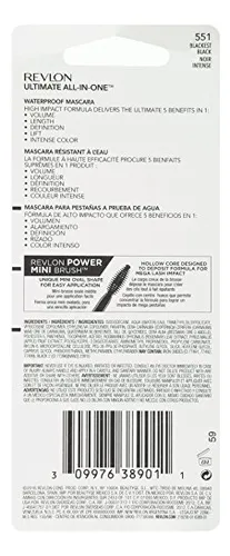 Máscara Revlon Volumazing Waterproof Blackest Black 8,87 Ml