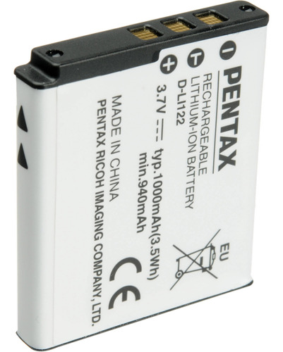 Pentax D-li122 Rechargeable Li-ion Battery For Optio Vs20 (3