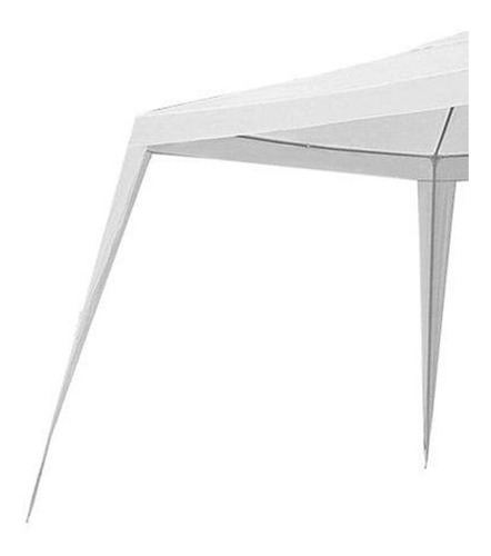 Tenda Gazebo Branca Em Polietileno 3x3 M Desmontável 301201