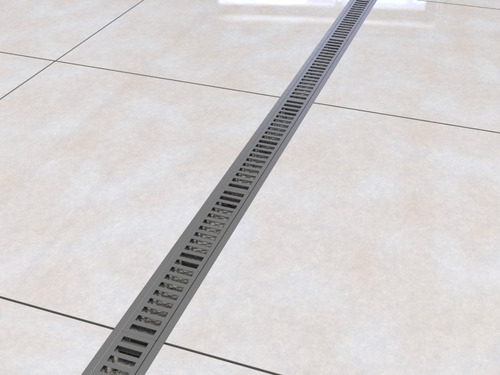 Kit 2 Ralo Linear 10x100 Cm Grelha Aluminio (modular 50cm)