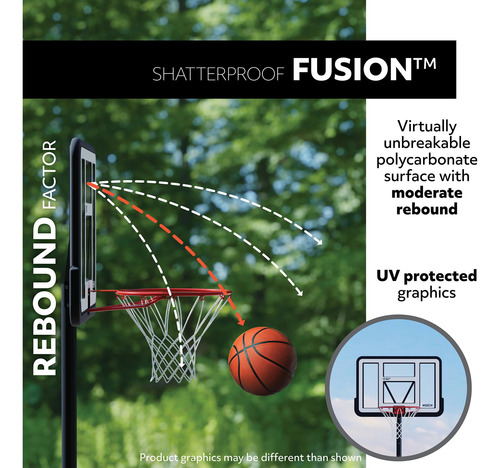 Tablero De Basquetbol Fusion Portatil 48 Pulgadas Lifetime