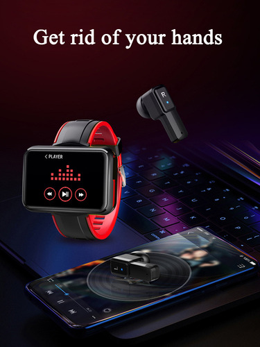 Ac T91 Smart Watch 2 En 1 Tws Auricular Bluetooth