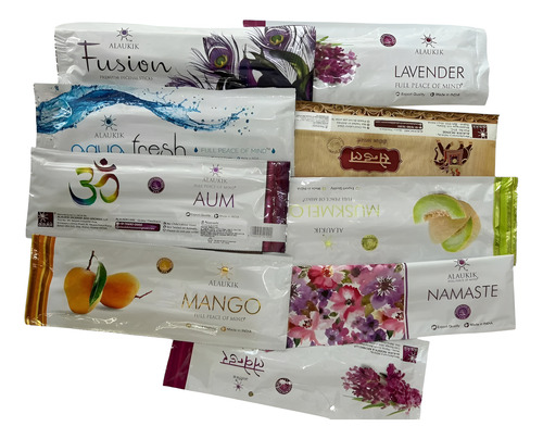 Sahumerios Sobres Alaukik Pouch Pack X12 Sobres | +14 Aromas