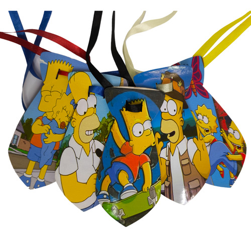 Kit20 Gravatas Tam G Pet Eva Simpsons Personagens Cão E Gato