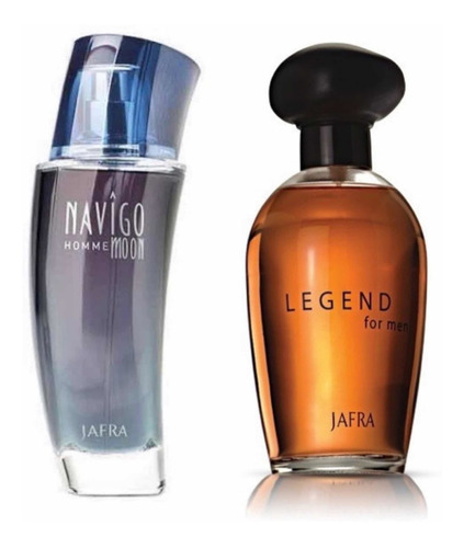 Jafra Navigo Homme Moon + Legend Set Con Los 2 Originales