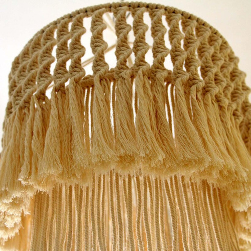 Cubierta De Luz Tejida Con Estructura Metálica 40x50cm