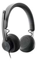 Comprar Auriculares Headset Logitech Zone Wired Con Microfono Usb Pc Color Negro
