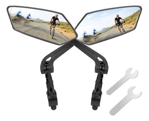 Espejo Retrovisor Ajustable De 360° Para Bicicleta, 2 Piezas