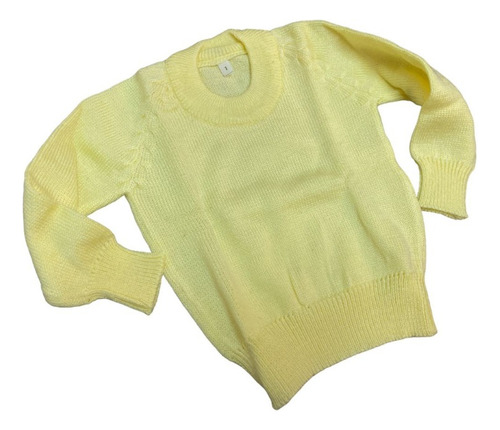 Sweater Saco Niños Bebe Tejido Pulóver Cuello Redondo 