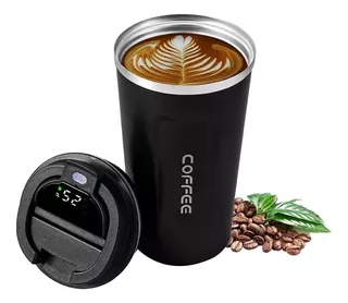 Vaso Coffee Termico Acero Inox Sensor Temperatura 510 Ml