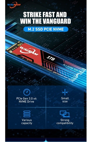 Imagen 4 de 9 de Disco Sólido Ssd M.2 Walram Original Nvme 512 Gb Pcie Gen3x4