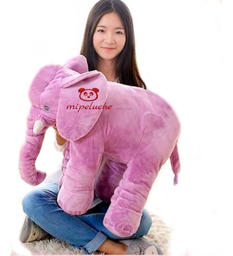 Peluche Elefante Almohada Bebe Niño 60 Cm Cojín 