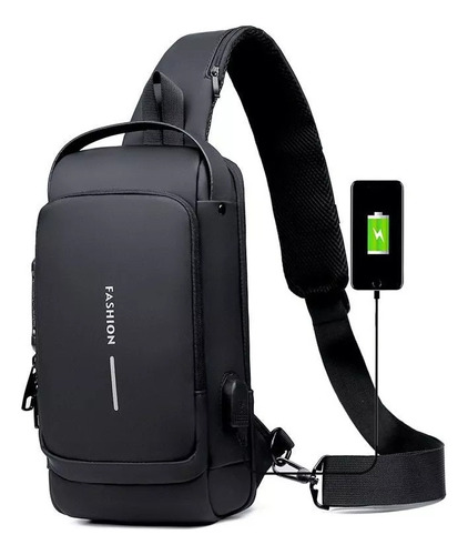 Bolso Bandolera Para Hombre, Mochila Usb Pequeña.