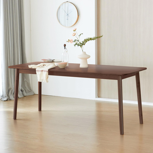 Livinia Aslan Mesa De Comedor Rectangular De Madera De Roble