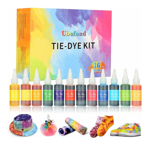 Tie Dye Kit, 36 Colores Fast Party Fabric Dye Art Set P...