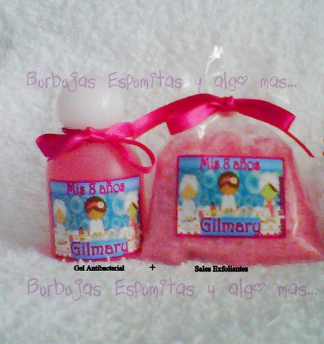 Recuerdo Combo Antibacterial + Sales Cotillones Fiesta Spa