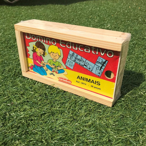 Imagem 2 de 4 de Dominó Animais Brinquedo Educativo À Vista