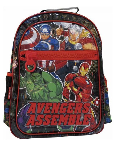 Mochila Avengers Cresko 18 Espalda My Toys Color Negro