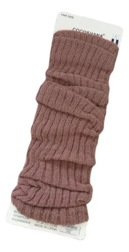 Calentadores De Pierna Tejidos Invierno Abrigo Estilo Unisex Tostado Liso Unico