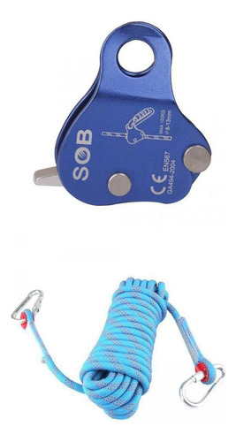 Safety For Mountaineering Downhill Rappel Grab + Rope