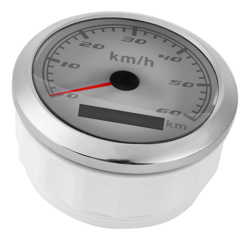 Medidor De Barco Branco 85 Mm 60 Km/h Velocímetro Gps Ip67 À