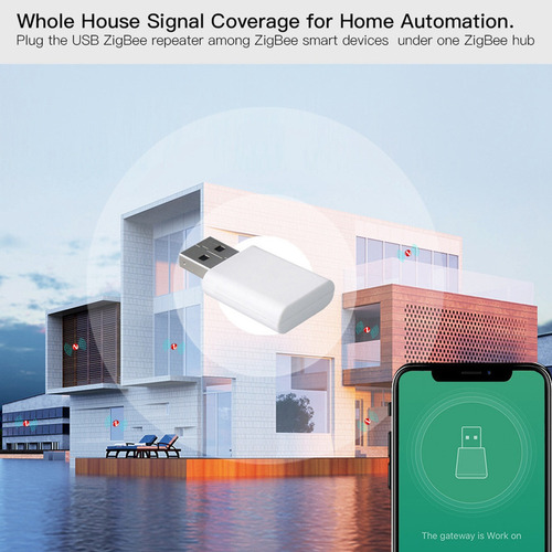 Amplificador De Señal Tuya Zigbee, 2 Unidades, Extensor Usb